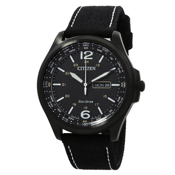 Đồng hồ Citizen Eco-Drive mặt đen nam AW0115-03E chính hãng
