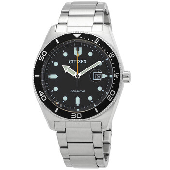 Đồng hồ Citizen Eco-Drive mặt đen nam AW1760-81E chính hãng