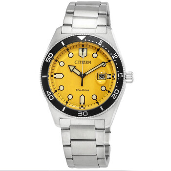 Đồng hồ Citizen Eco-Drive mặt vàng nam AW1760-81Z chính hãng