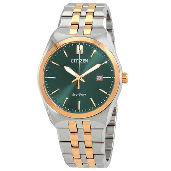 Đồng hồ Citizen Eco-Drive mặt xanh kim loại nam BM7339-89X chính hãng