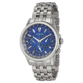 Đồng hồ Citizen Eco-Drive World Time mặt xanh BU2021-51L nam chính hãng