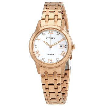 Đồng hồ Citizen Eco-Drive mặt bạc nữ FE1243-83A chính hãng