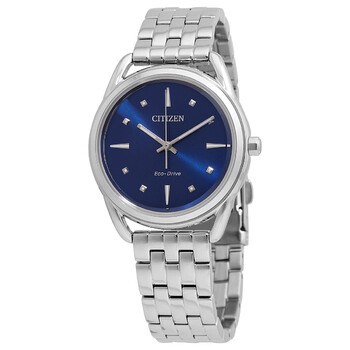 Đồng hồ Citizen Eco-Drive nữ mặt xanh FE7090-55L chính hãng