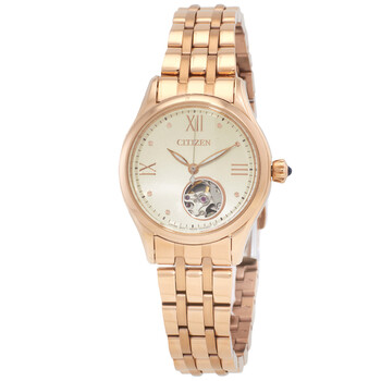Đồng hồ Citizen Luna Automatic mặt vàng nữ PR1043-80P chính hãng