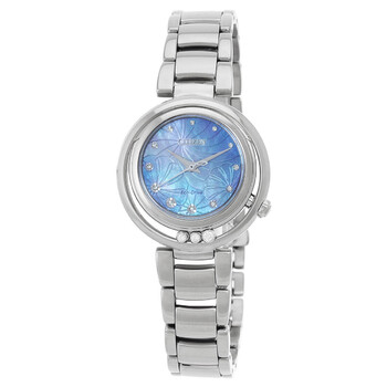 Đồng hồ Citizen L Eco-Drive Nữ Mặt Ngọc Trai Xanh EM1110-81N chính hãng