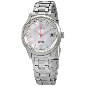 Đồng hồ Citizen nữ mặt ngọc trai FC8001-87D chính hãng
