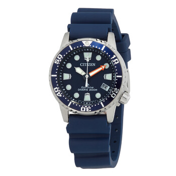 Đồng hồ Citizen Promaster Eco-Drive mặt xanh nữ EO2021-05L chính hãng