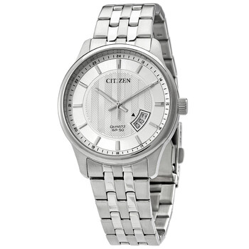 Đồng hồ Citizen Quartz BI1050-81A mặt bạc nam chính hãng