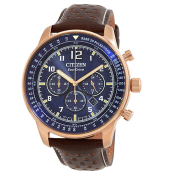 Đồng hồ Citizen Quartz mặt xanh CA4503-18L chính hãng