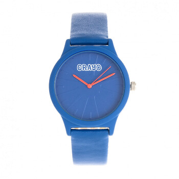 Đồng hồ Crayo Splat Quartz Mặt Xanh CRACR5306 chính hãng
