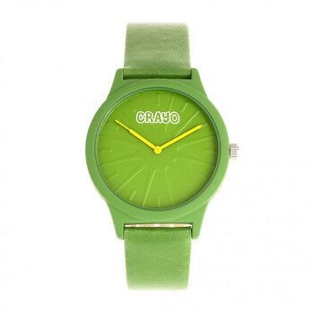Đồng hồ Crayo Splat Quartz mặt xanh CRACR5305 chính hãng