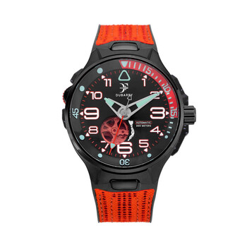 Đồng hồ nam Franck Dubarry Deep Ocean Automatic mặt đen 05 VIVIDRED chính hãng