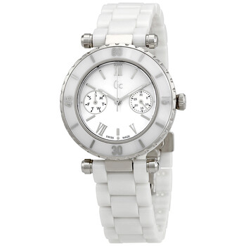 Đồng hồ Guess nữ mặt xà cừ ceramic I35003L1S chính hãng