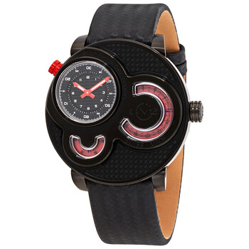 Đồng hồ Gv2 By Gevril Macchina Del Tempo 8305 nam mặt đen GMT chính hãng