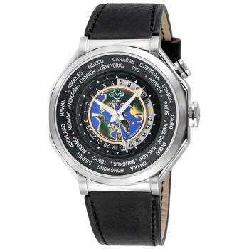 Đồng hồ Gv2 By Gevril Marchese Quartz nam mặt đen 42432 chính hãng