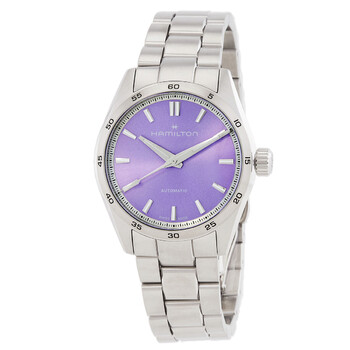 Đồng hồ Hamilton Jazzmaster Performer Automatic mặt tím H36105170 chính hãng