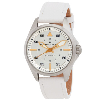Đồng hồ tự động Hamilton Khaki Aviation H76215850 mặt bạc chính hãng