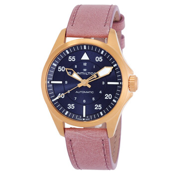 Đồng hồ Hamilton Khaki Aviation Pilot Automatic Mặt Xanh H76245840 chính hãng