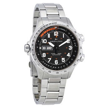 Đồng hồ Hamilton Khaki Aviation X-Wind Lefty mặt đen nam H77755133 chính hãng