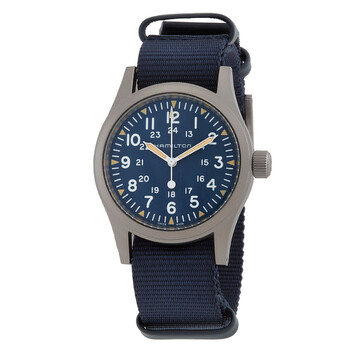 Đồng hồ Hamilton Khaki Field Manual Blue Dial nam H69439940 chính hãng