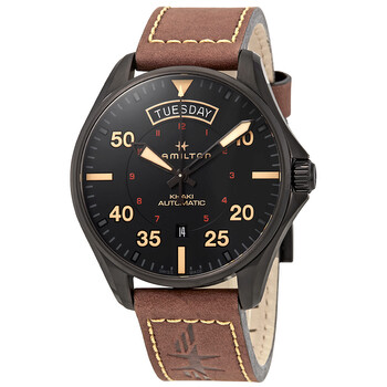 Đồng hồ Hamilton Khaki Pilot Automatic mặt đen nam H64605531 chính hãng