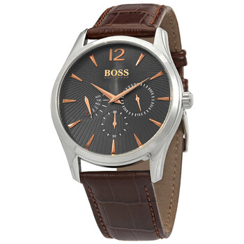Đồng hồ Hugo Boss Commander Quartz Mặt Xám Nam 1513490 chính hãng