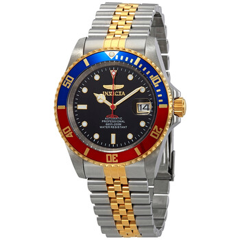 Đồng hồ Invicta Pro Diver Automatic mặt đen bezel Pepsi nam 29180 chính hãng