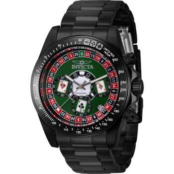 Đồng hồ nam Invicta Speedway Roulette GMT mặt xanh 44645 chính hãng