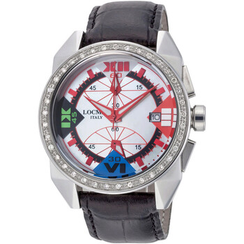 Đồng hồ Locman Cavallo Pazzo Diamond Mặt số Mother of Pearl Da đen Nam LO-161MOPRDDBKLEAL chính hãng