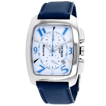 Đồng hồ nam Locman Classic Chronograph mặt trắng 484WHNBL chính hãng