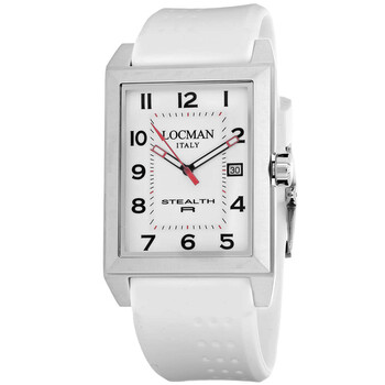 Đồng hồ Locman Stealth Quartz mặt trắng nam 240WH2WH chính hãng