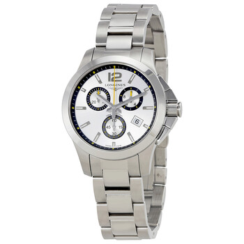 Đồng hồ Longines Conquest Chronograph mặt bạc L33794786 chính hãng
