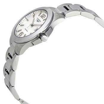Đồng hồ Longines Conquest mặt bạc nữ 34mm L33774766 chính hãng
