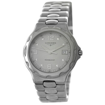 Đồng hồ Longines Conquest Quartz mặt bạc L1.631.4 chính hãng