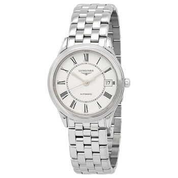 Đồng hồ Longines Flagship Automatic mặt trắng unisex L4.774.4.21.6 chính hãng