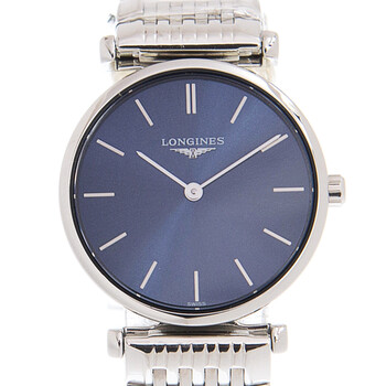 Đồng hồ Longines La Grande Quartz mặt xanh unisex L4.209.4.95.6 chính hãng