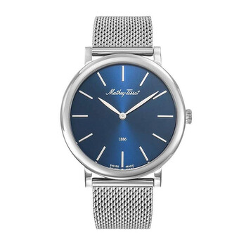 Đồng hồ Mathey-Tissot H7916ABU Nam Mặt Xanh Dây Kim Loại chính hãng