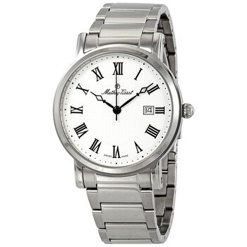 Đồng hồ nam Mathey-Tissot City Metal mặt trắng HB611251MABR chính hãng