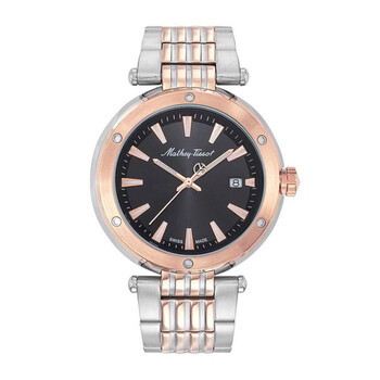 Đồng hồ nam Mathey-Tissot Neptune H912RN mặt đen quartz chính hãng