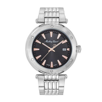Đồng hồ Nam Mathey-Tissot Neptune Quartz Mặt Đen H912RRN chính hãng