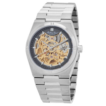 Đồng hồ tự động Mathey-Tissot Zeus Skeleton mặt xám nam H118CFAS chính hãng