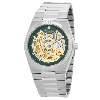 Đồng hồ tự động Mathey-Tissot Zeus Skeleton mặt xanh H118CFAV nam chính hãng