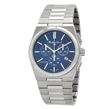 Đồng hồ nam Mathey-Tissot Zoltan Chrono mặt xanh H117CHABU chính hãng