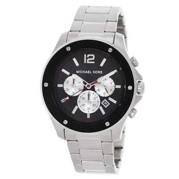 Đồng hồ Michael Kors Nolan Chronograph MK9067 nam mặt đen chính hãng