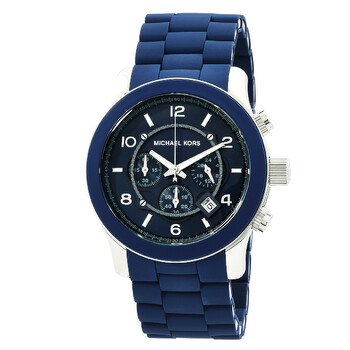 Đồng hồ Michael Kors MK9077 Chronograph mặt xanh unisex chính hãng