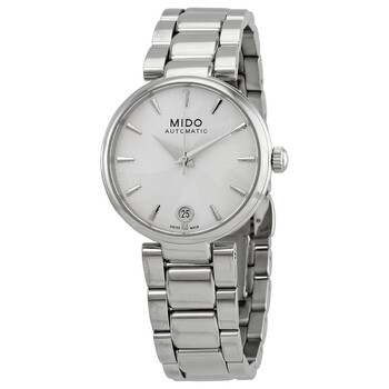 Đồng hồ Mido Baroncelli Automatic mặt bạc nữ M0222071103110 chính hãng