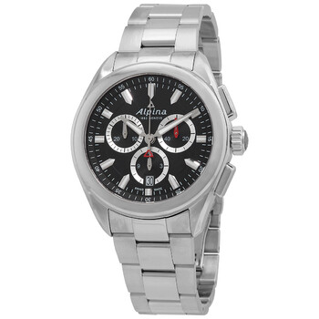 Đồng hồ nam Alpina Alpiner Chronograph Quartz mặt đen AL-373BS4E6B chính hãng
