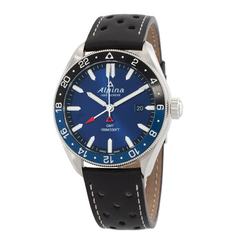 Đồng hồ nam Alpina Alpiner Quartz GMT mặt xanh AL-247NB4E6 chính hãng
