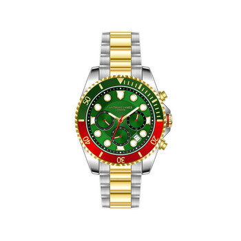 Đồng hồ nam Anthony James Stealth Chronograph mặt xanh AJ063 chính hãng