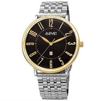 Đồng hồ nam August Steiner AS8257TTG mặt đen quartz chính hãng